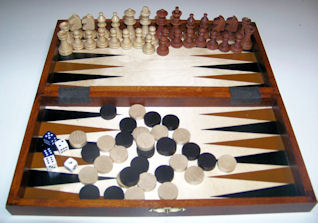 SCHACHKASSETTE+BACKGAMMON Abverkauf statt 26,90 nur